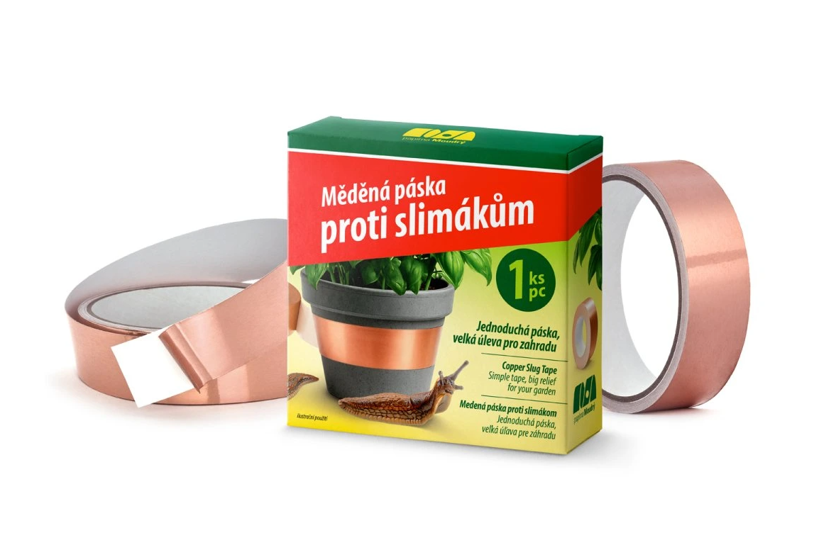medená páska proti slimákom